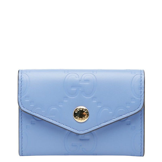 Gucci Gauthenticity Card Case Business Card Holder 772792 Purple Leather