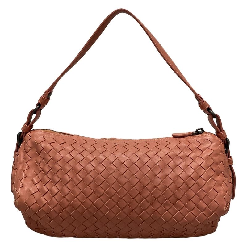 Bottega Veneta Shoulder Bag Intrecciato Pink Leather