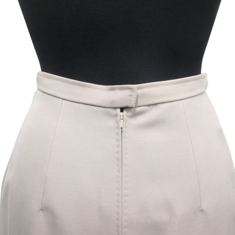 Christian DIOR Flared Center Pleated Skirt Bottoms Vintage M Pink Women's Used