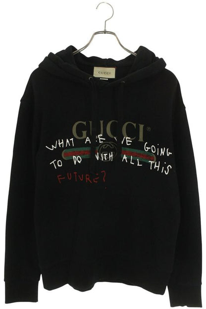 Gucci 475374 X3i09 Vintage Logo Hoodie Men's XS