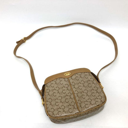 Celine Shoulder Bag C Macadam Pvc/leather Beige