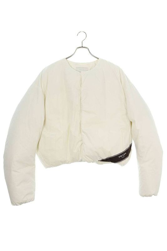 Prada 23AW Sgc376 Cropped Cotton Down Blouson Men's L