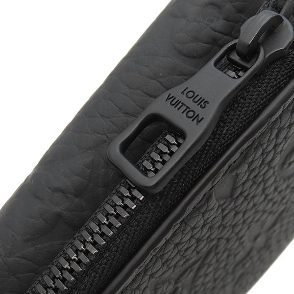 Louis Vuitton Trifold Wallet Portefeuille Pilot Taurillon Leather Noir Black