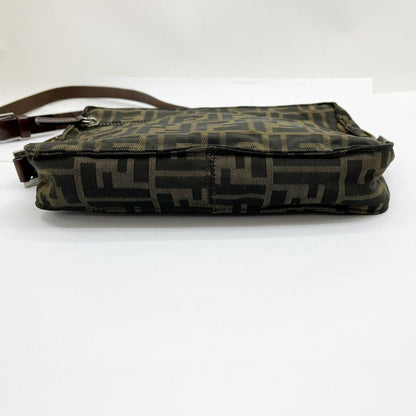 Fendi Shoulder Bag Zucca Scratch Yes 16161 001 Brown