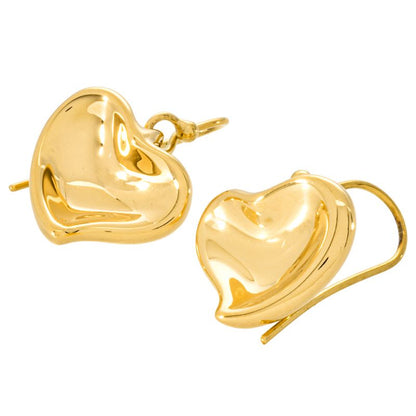 Tiffany & Co Tiffany & Co Full Heart Earrings 18K Yellow Gold 91g Gold Elsa
