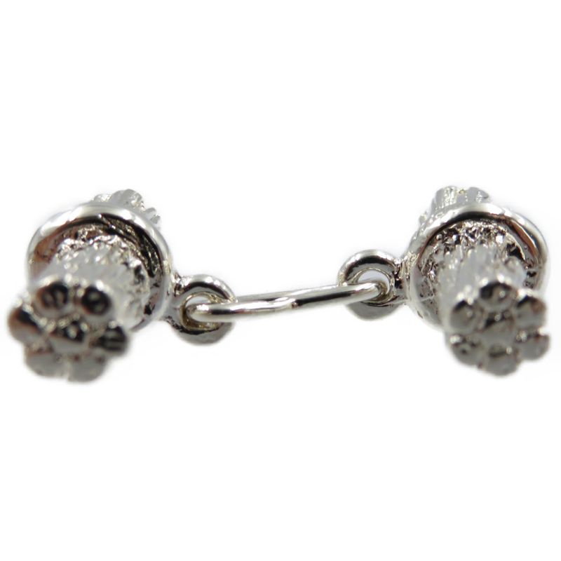 Hermes Cufflinks Silver925 Silver 0047