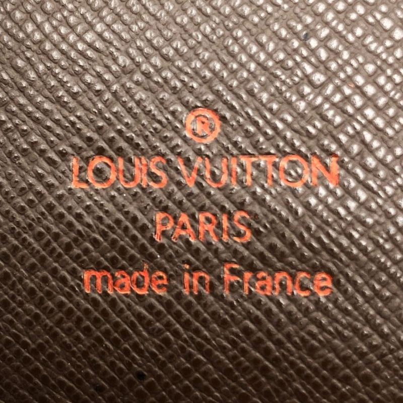 Louis Vuitton Porte Cult Cles Di N60825 Wallet Damier Brown Long Wallet Ladies