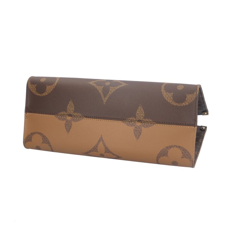 Louis Vuitton On The Go MM Monogram Giant Tote Bag Monogram Canvas M45321 Brown