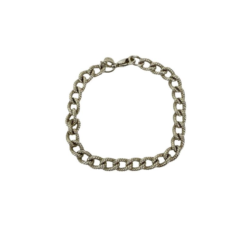 Tiffany & Co Twisted Rope Silver 925 Bracelet Chain Bangle