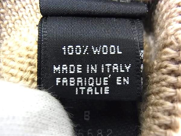 Fendi Zucca 100% Wool Gloves Gloves Women's Light Brown Fj3023