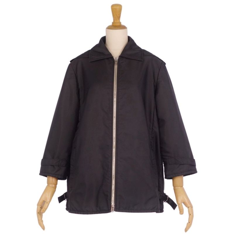 Prada Jacket Hoodie Hooded Zip Up Nylon