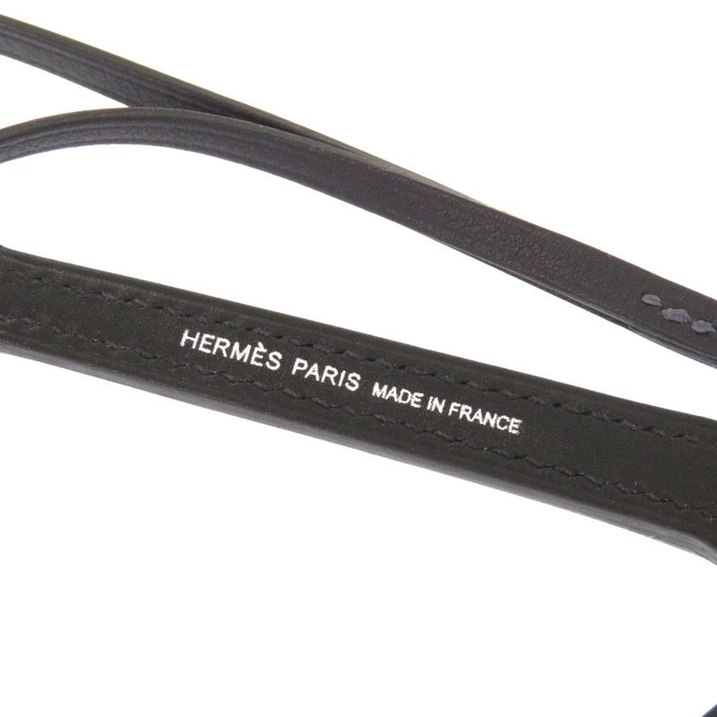 Hermes Lock Guitar Vota Delacto Chevre Chamkia Blue Royale Black Engraved B