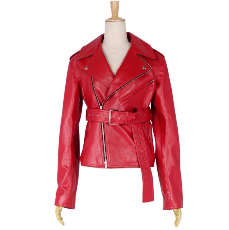 Celine Phoebe Period Jacket Leather Jacket Double Rider