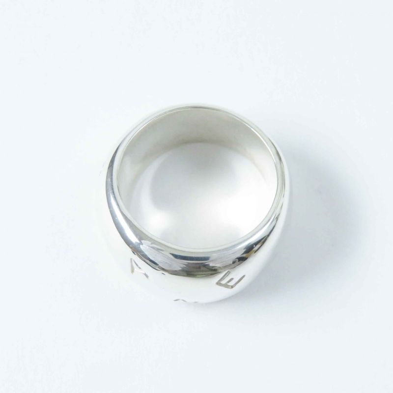 CHANEL Logo Ring / Ring Ag925 Silver No.13 With Storage Bag Weight 15.1g Ladies