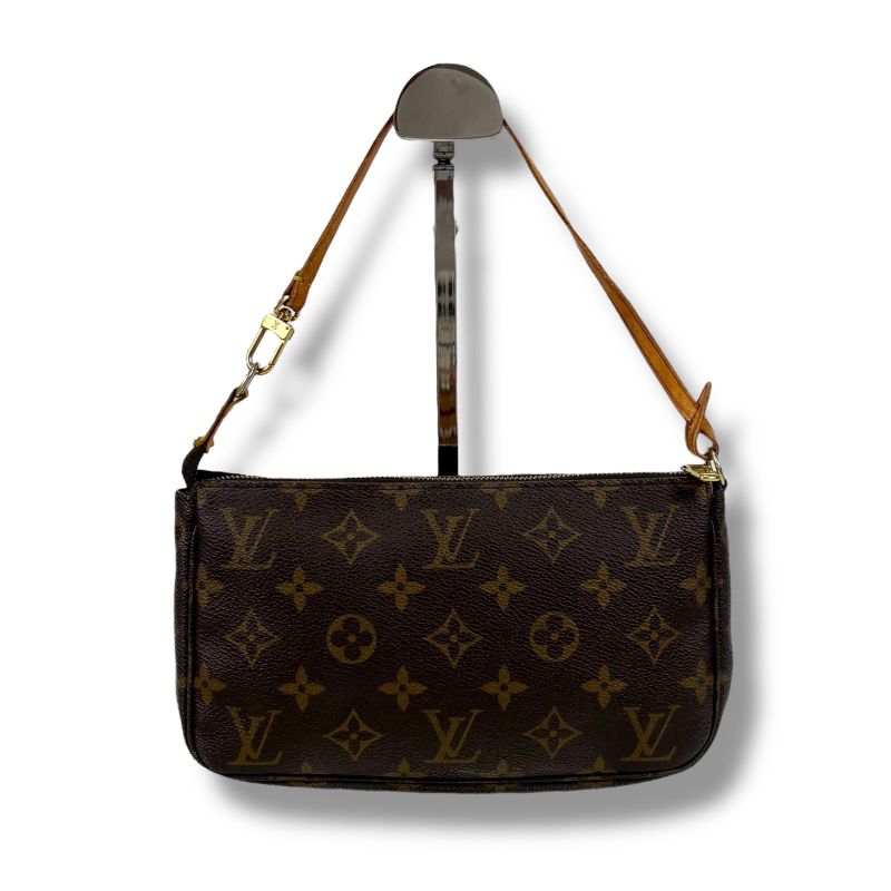 Louis Vuitton Accessoire Pochette Monogram Leather Accessory Pouch Mini Handbag