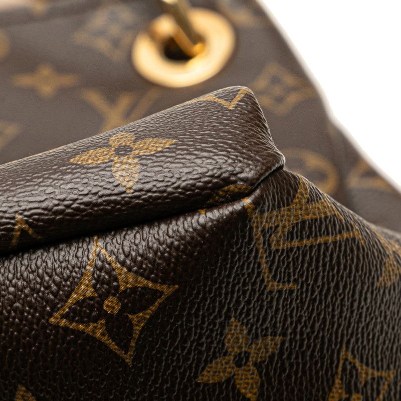 Louis Vuitton Monogram Artsy MM Tote Bag Shoulder Bag M40249 Brown PVC Leather