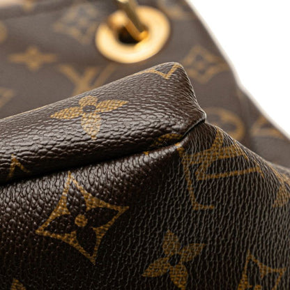 Louis Vuitton Monogram Artsy MM Tote Bag Shoulder Bag M40249 Brown PVC Leather