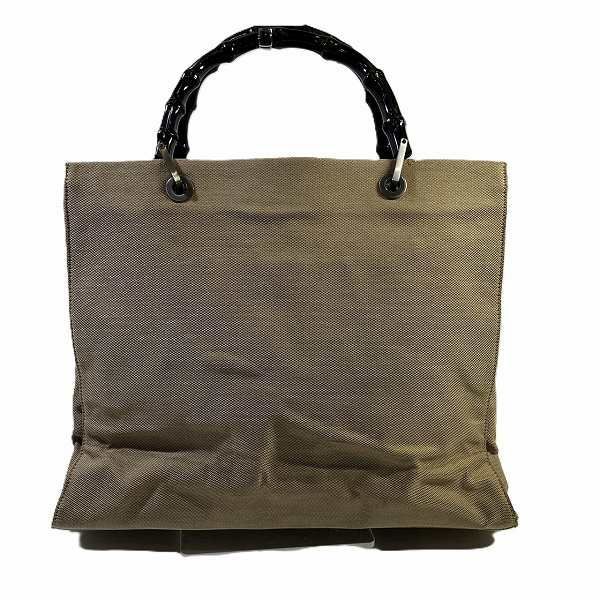 Gucci Bamboo 002-1010 Nylon Canvas Bag Tote Bag Women