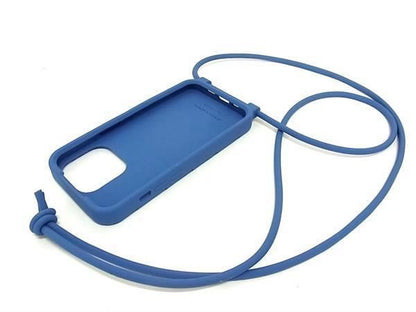 Bottega Veneta Intrecciato Rubber Iphone14 Pro Phone Case In Blue