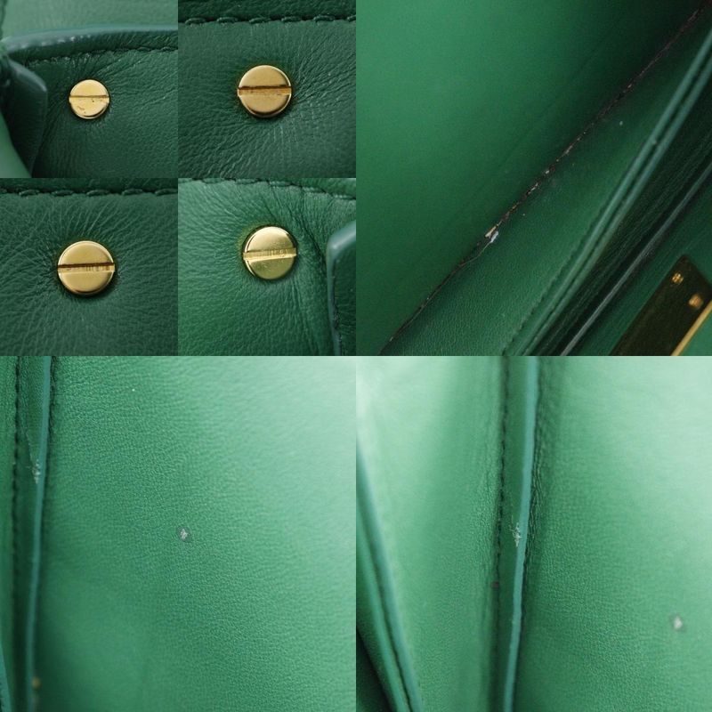 Bottega Veneta Bottega Veneta Mount Envelope 2WAY Chain Shoulder Leather Green