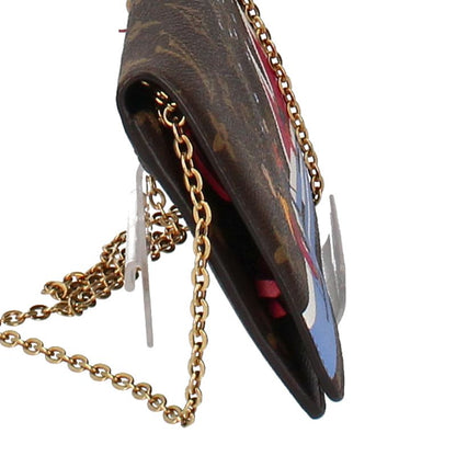 Louis Vuitton Pochette Weekend M63857 Monogram Women's Shoulder Bag Brown