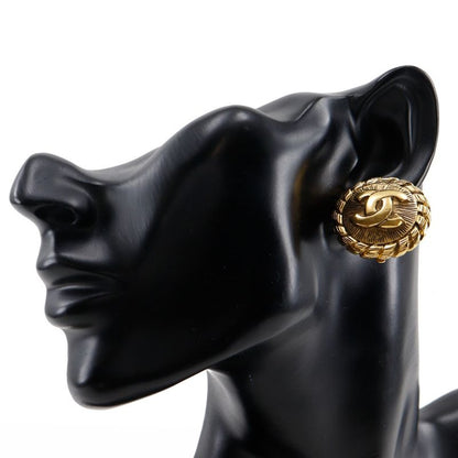 Chanel Coco Mark Vintage Gold Plated Ladies 23.0g Earring