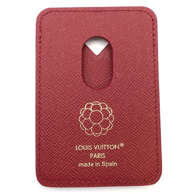 Louis Vuitton Porto Cult Magnet M26649 Monogram Red Stripes Canvas
