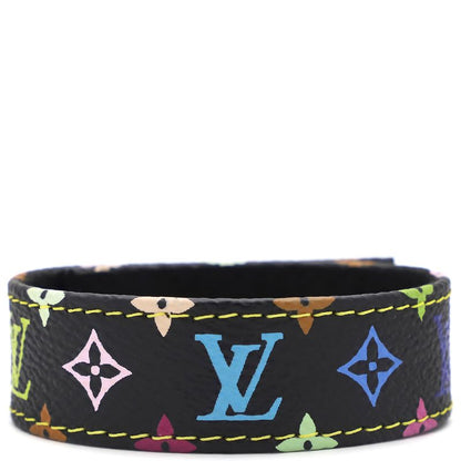 Louis Vuitton Bracelet Southcoat Monogram Multicolor GP Noir Black Gold