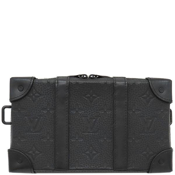 Louis Vuitton Shoulder Bag Soft Trunk Wallet Taurillon Leather Black Hardware