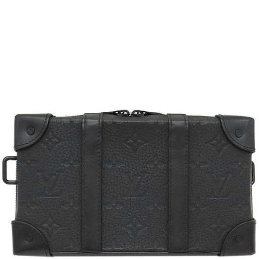 Louis Vuitton Shoulder Bag Soft Trunk Wallet Taurillon Leather Black Hardware