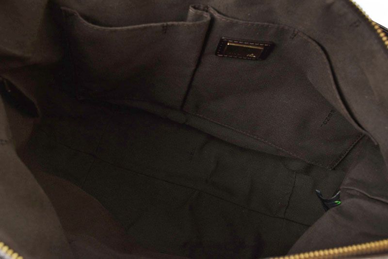 Fendi Tote Shopping Bag Zucchino Fendi Bag Zucca Pattern Brown