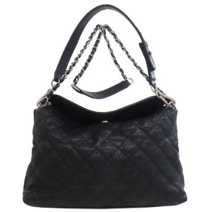 Chanel Matelasse Chain Shoulder Silver Hardware 2WAY Shoulder Bag Grained