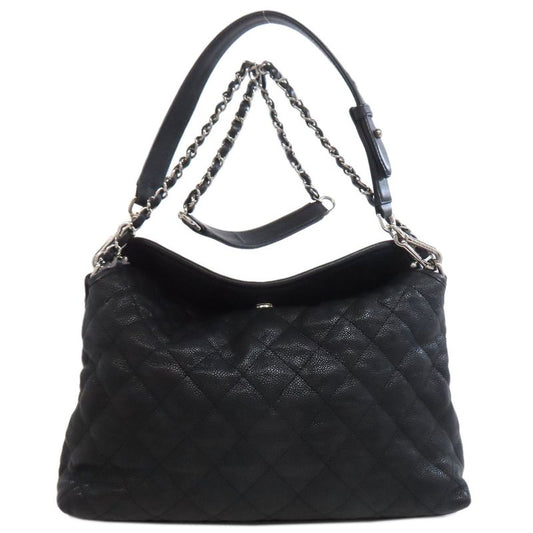 Chanel Matelasse Chain Shoulder Silver Hardware 2WAY Shoulder Bag Grained