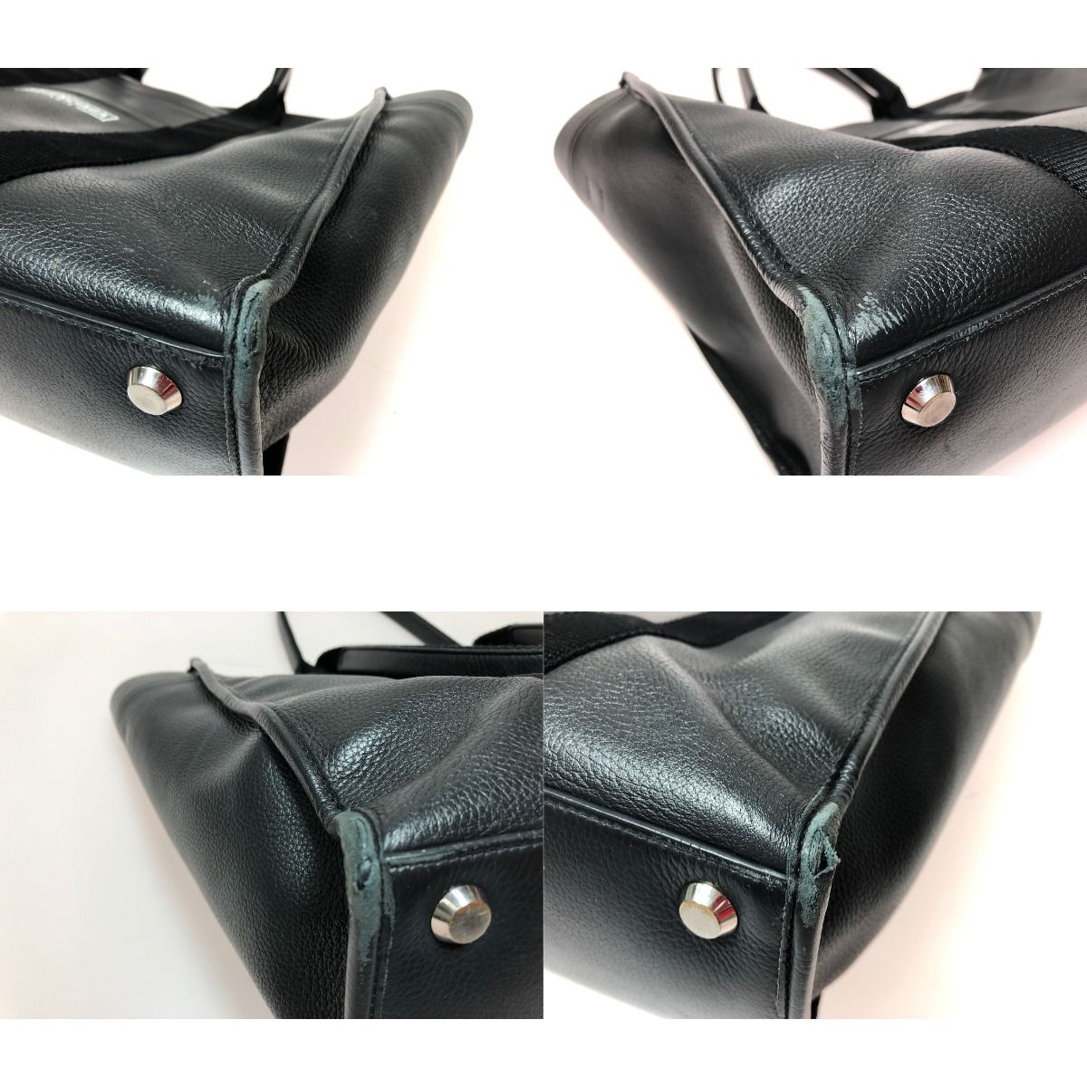 Balenciaga Unisex Hardware Tote Bag Calfskin Strap Miss Ing 671400 Black