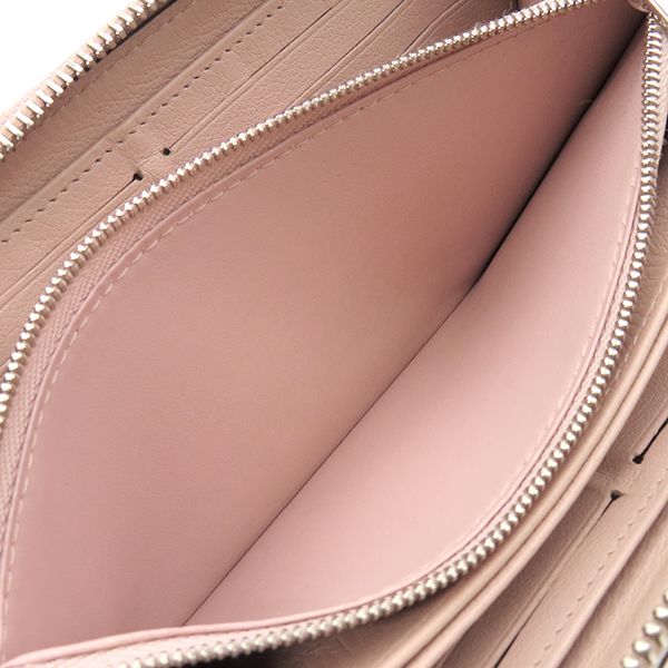 Louis Vuitton Long Wallet Zippy Wallet Monogram Mahina Rose Jasmine Silver