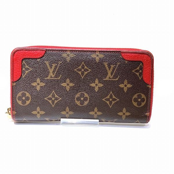 Louis Vuitton Monogram Zippy Wallet Retiro M61854 Round Zipper Long Wallet Women
