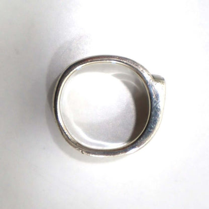 Hermes Candy Ring Silver 925 Size 52 10.8g Cracked Rings Accessories White H7922
