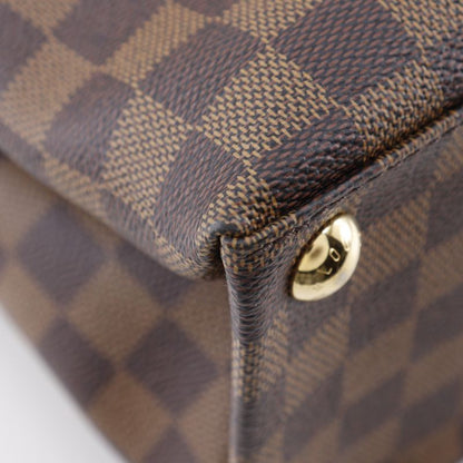 Louis Vuitton Brompton 2-way Shoulder N41582 Damier Canvas Brown Tr0186 Ladies