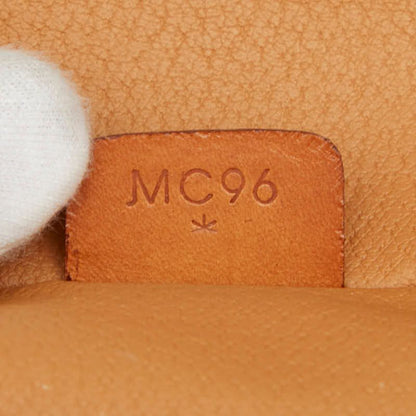 Celine Macadam Vanity Bag Handbag Brown PVC Leather Women Celine