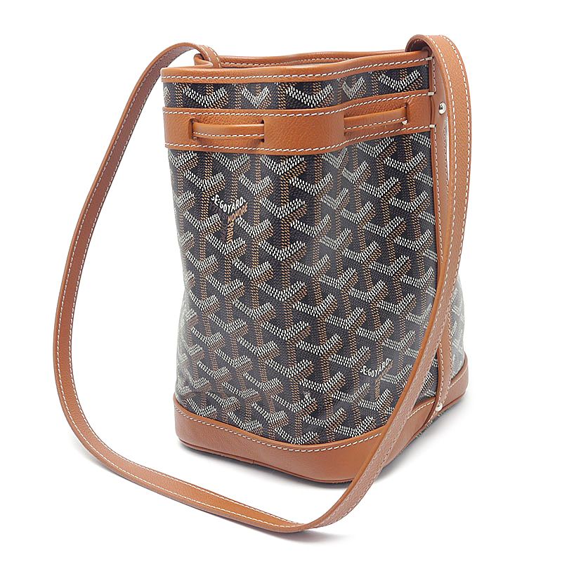 Goyard Petit Flo Bucket Bag Shoulder Bag Brown