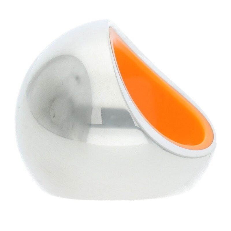 Hermes Quark Cocktail Silver Ring Men's 14