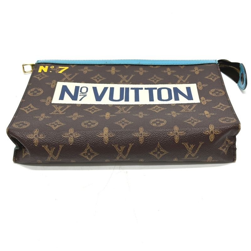 Louis Vuitton Clutch Bag Pochette Voyage MM M81204 Monogram Canvas Brown