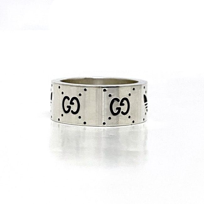 Gucci Adidas Ring F22225 Silver 702766