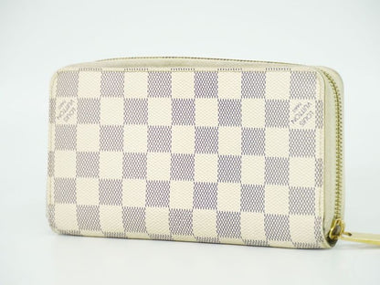 Authentic Louis Vuitton LV Old Shape Zippy Wallet Damier Azure Long Wallet