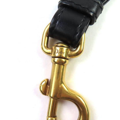 Christian DIOR S8553cbte Canvas Embroidery Logo Design Shoulder Strap Navy