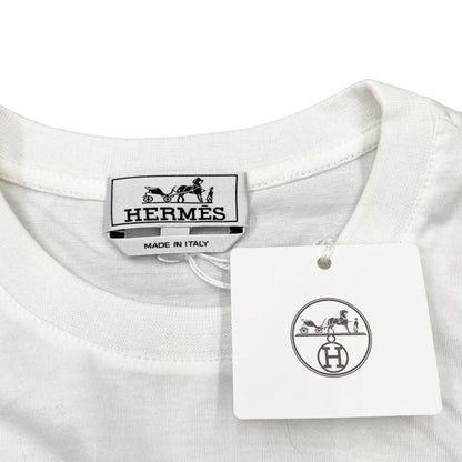 Hermes Short Sleeve T-Shirt Onde Corollet H457920ha90la Size S Blanc White