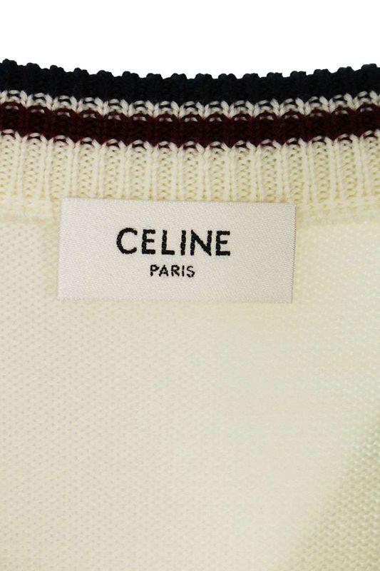 Celine 25SS 2adck823y Triomphe V-neck Sweater Vest Men's S
