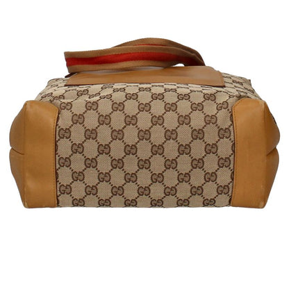 Gucci Tote Bag 019/0401 Canvas Ladies Tote Bag Beige Excellent Condition
