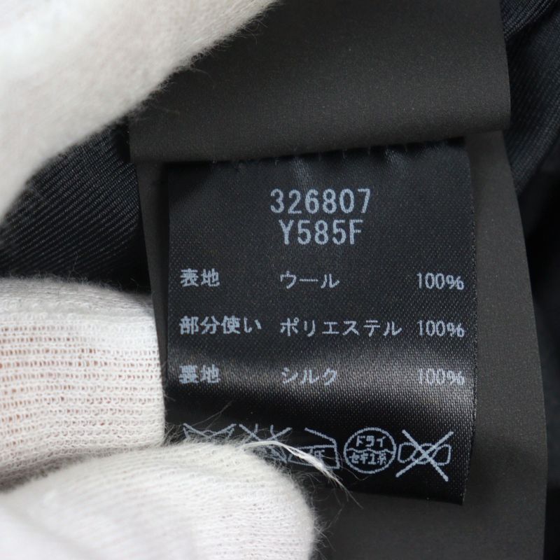 Saint Laurent Paris 2014 326807 100% Wool Eddy Period Peaked Lapel Walnut