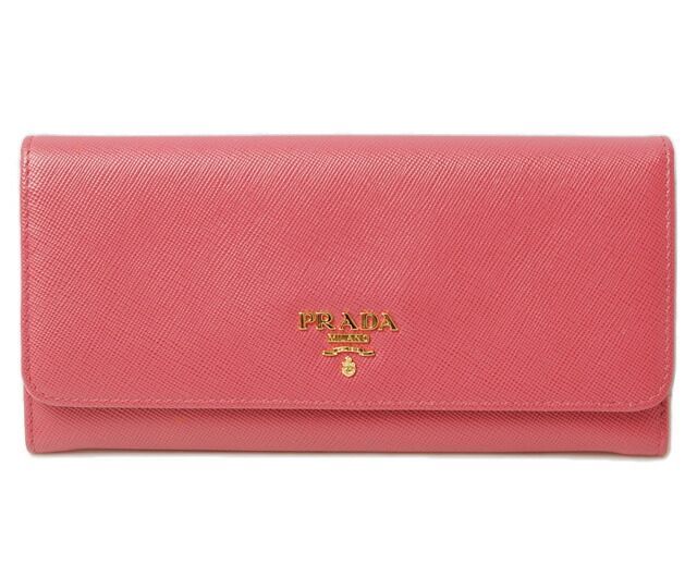 Prada Wallet Prada Long Wallet 1m1132 Saffiano Metal Saffiano Metal Peonia